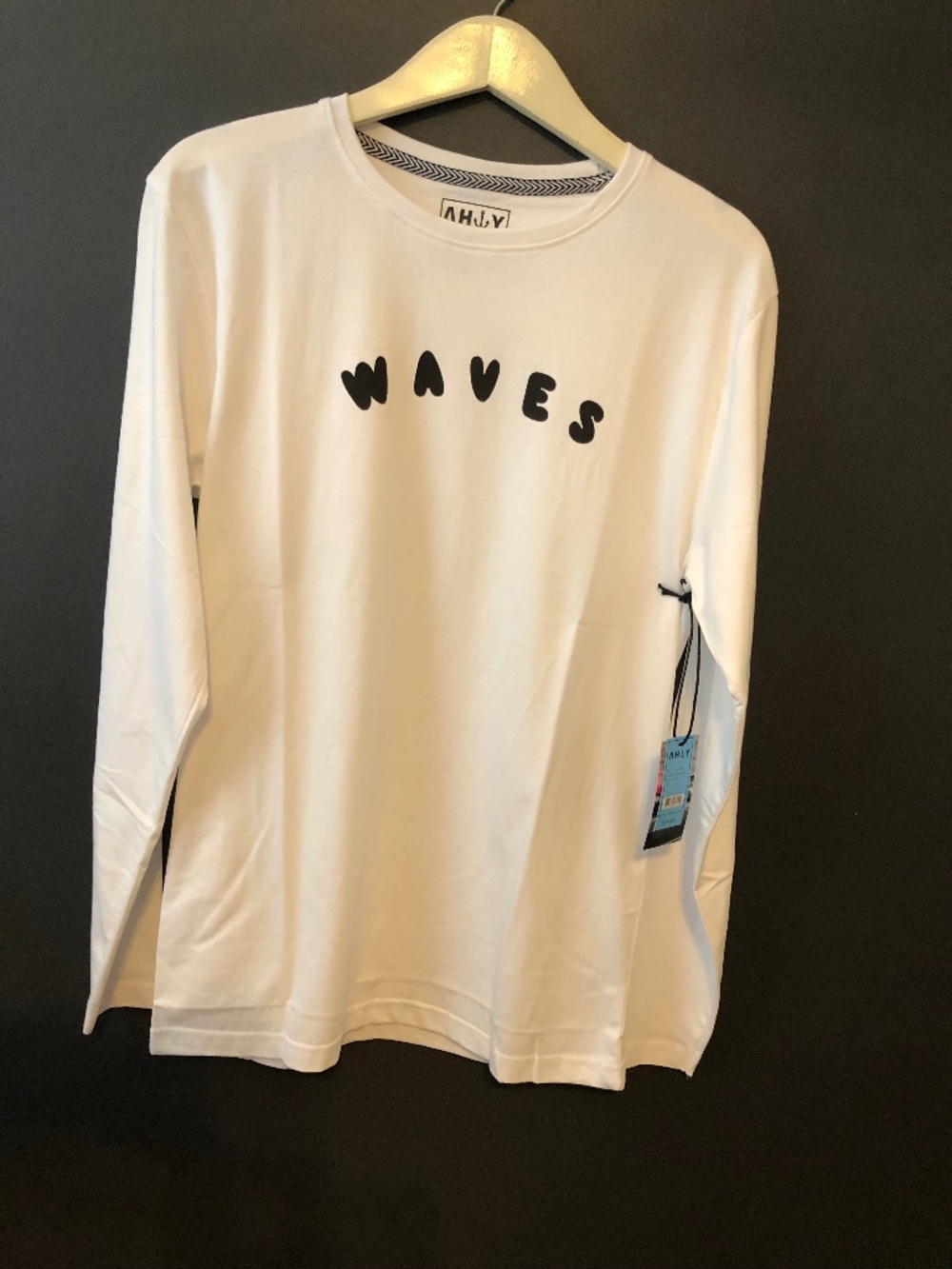 NWT Ahoy Surf white t-shirt long sleeve